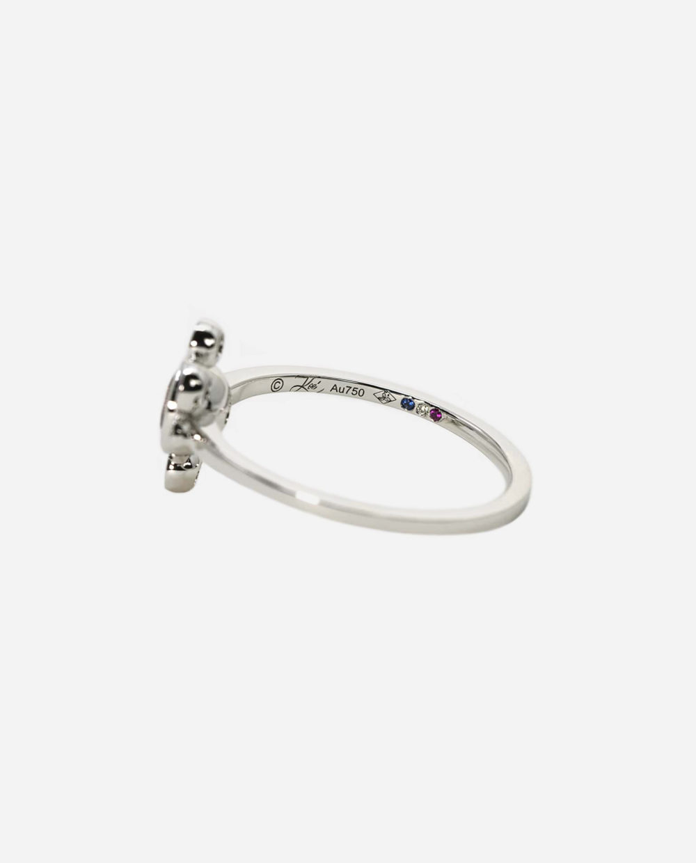 Bague Marguerite Violette en or blanc et améthyste