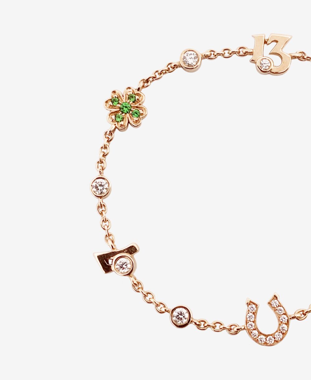 Bracelet Chance en or rouge